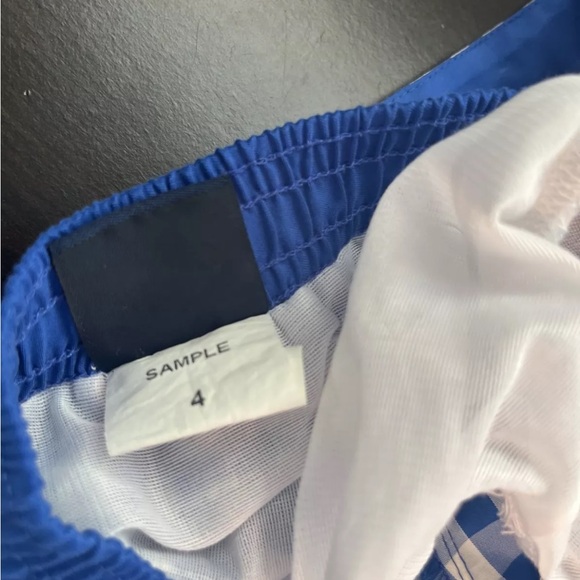 TF LAURENCE 4T White Blue SWIM BOARD SHORTS Trunks boys toddler ****READ**** - Picture 6 of 7